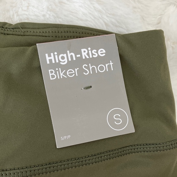 Forever 21 Olive High-Rise Bike Shorts - Picture 3 of 5